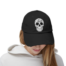 Load image into Gallery viewer, Mike Rita - Reets Sugar Skull Distressed Cap
