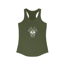Load image into Gallery viewer, Mike Rita - Reets Sugar Skull Women&#39;s Ideal Racerback Tank
