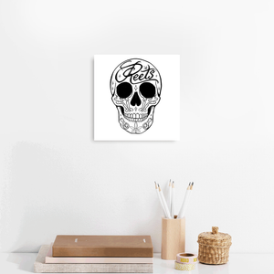 Mike Rita - Reets Sugar Skull - Canvas mounted on stretcher bars